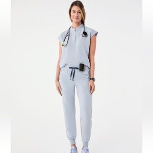 FIGS scrub set - dusty blue